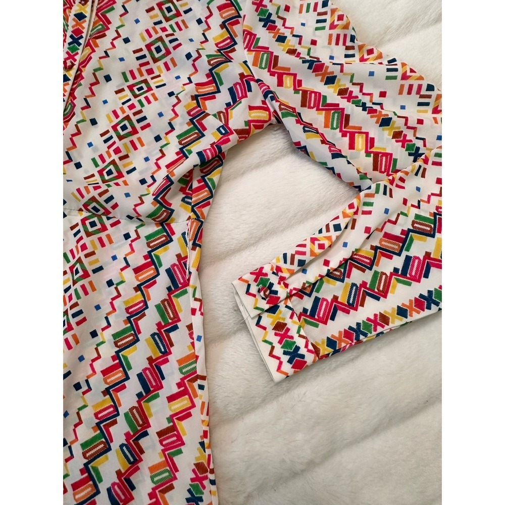 Flying Tomato‎ Tribal Multicolor Flare Long Dress Front Buttons - Picture 6 of 8